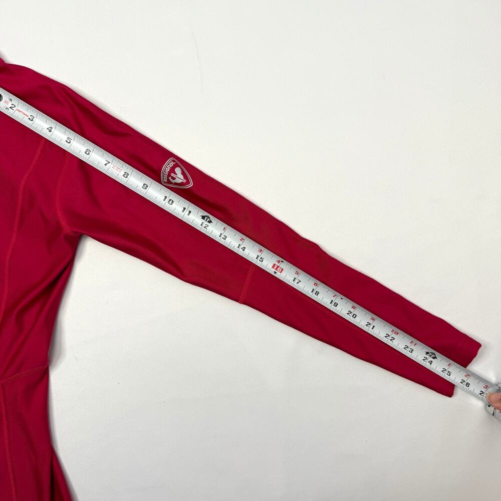 Rossignol Womens 1/4 Zip Pullover Athletic Shirt Size Small Pink - Picture 7 of 10